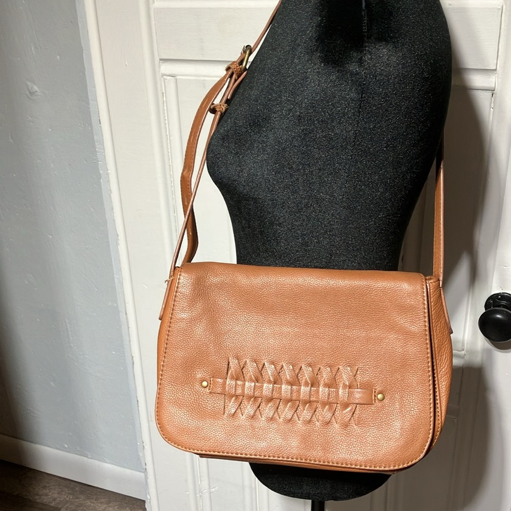 Lucky Brand Kingston Genuine Leather Flap Crossbody